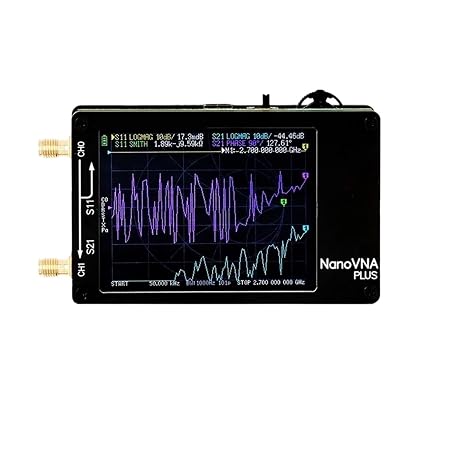 Spectrum Analyzer, 50Khz-2.7Ghz Vector Network Analyzer 1000mAh Nanovna Plus Antenna Testing Measuring Reflection Tool(Analyzer 32G SD Card)