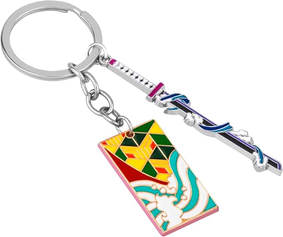 Weeb キーチェーン 鬼滅の刃 キーチェーン キーホルダーセット 真の鬼滅の刃 ファン向け アニメギフト 丈夫な金属&鮮やかな色