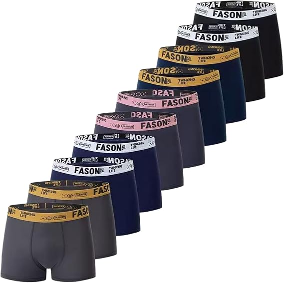 underwear 10-pack Men's Boxer Briefs Breathable, Soft And Comfortable Leggings Underwear-10 Pieces-mixed Style-l-10 Pieces