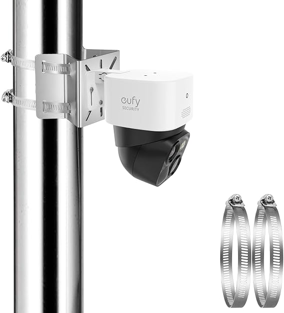 Eufy Security Pole Mount for SoloCam S340, SoloCam E30, 4G LTE Cam S330, Outdoor Adjustable Bracket Camera Holder Accessories Kit