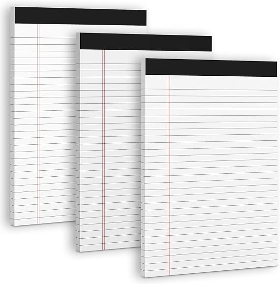 Notepads A4 Note Pads 3 Pack White Paper
