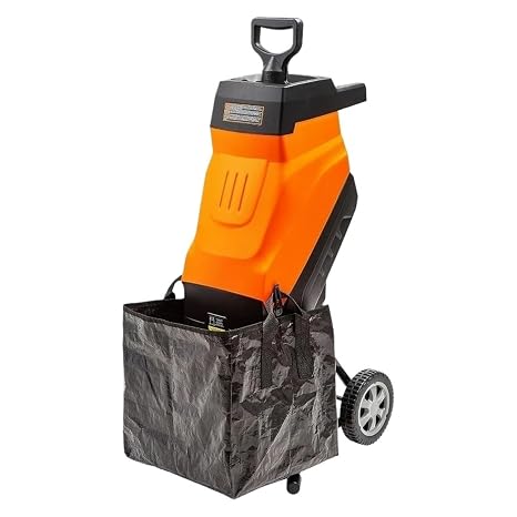 1.8 Inch Cutting Diameter Max Reduction Electric Wood Chipper Shredder 15Amp Safe Reliable