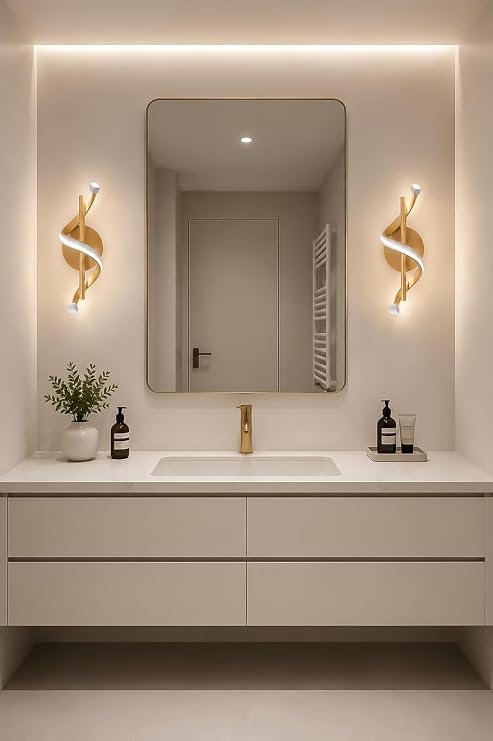 Felo Aplik (2 ADET) Modern Tasarım Dekoratif Led (GÜN IŞIĞI) (PİLLİ DEĞİLDİR) Mutfak Banyo Yatak Odası Çalısma Odası Hol Salon [Enerji Sınıfı A++]