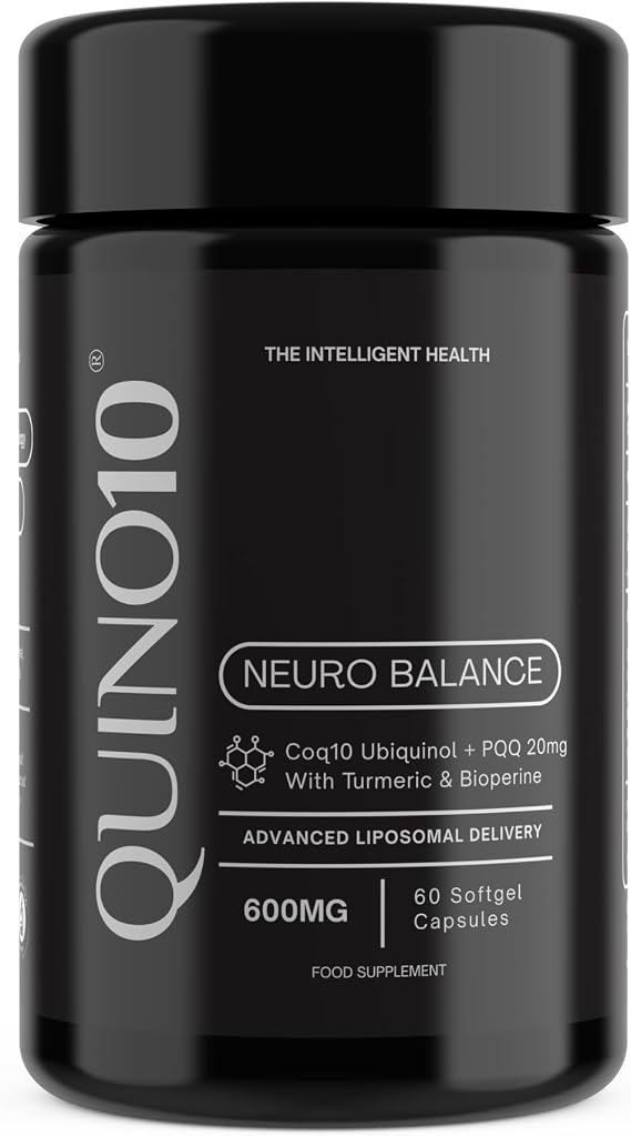 Quino10 Neuro Balance, Liposomal Ubiquinol CoQ10, 600mg, 60 Softgels