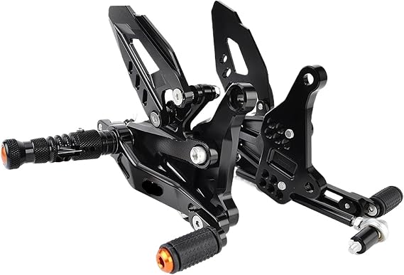 Adjustable Rear Set Rearsets Footrest Compatible With K-TM 1290 1390 Super Duke Superduke R ​2020-2024 Footpegs Shifter Rod Rearsets(Carbon fiber-1)