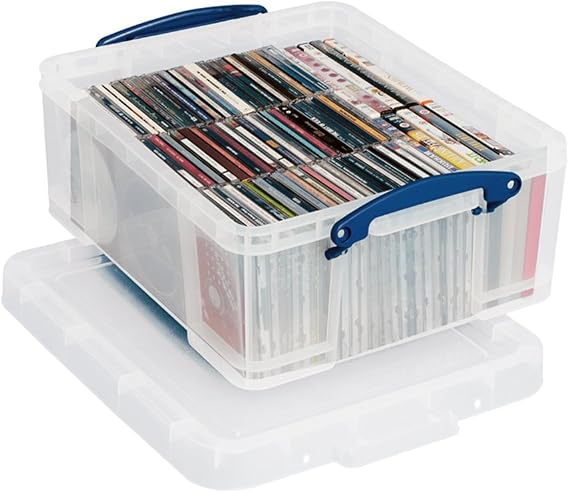 Really Useful Storage Boxes, Re-Stackable 18 Litre Storage Boxes (6 Boxes)