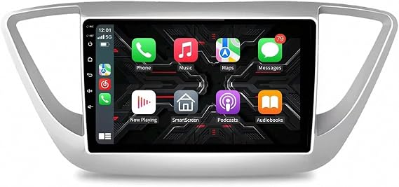 Touch Screen Android Auto Car Radio Receiver for Hyundai Solaris 2 Verna 2016-2020 Hd Touch Screen Radio with Bluetooth, Transmission, Aux, Support Voice Control, Mirror, 8 Core 8G+256G