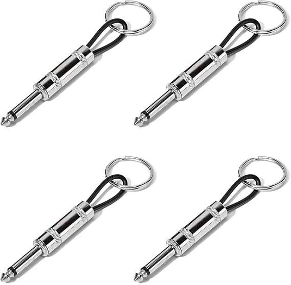 4 Pack Guitar Plug Keychain for Marshall JCM800 Amp Key Hooks