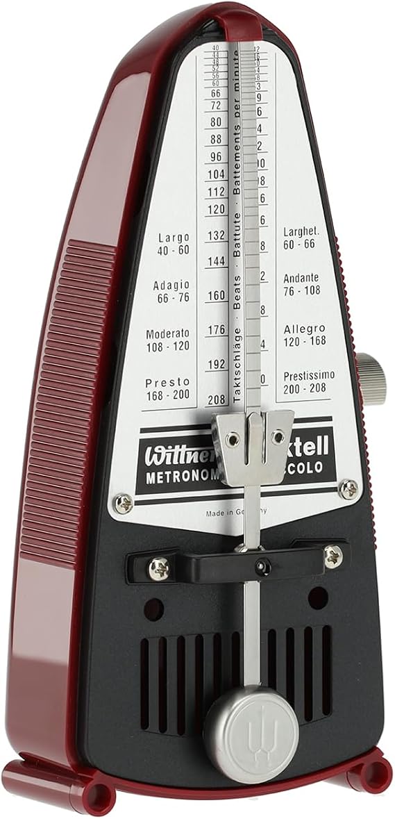 Wittner 903082 Taktell Piccolo Metronome - Ruby Red