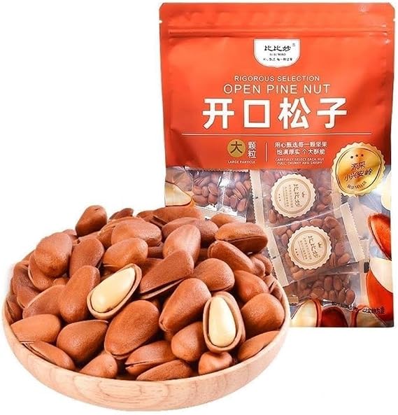 Extra-Large Easy-to-Shell Pine Nuts (220g) – Crispy, Flavorful Snack(1pcs)