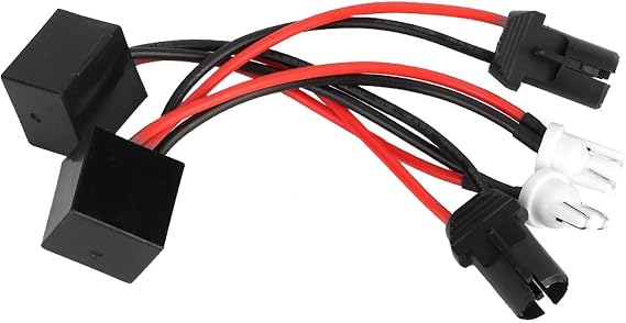 Dioche Led Decoder, Error 501 Led Decoder, 2Pcs T10 Led Canbus Headlight Decoder Device Anti-Flicker Resistors Error Canceller