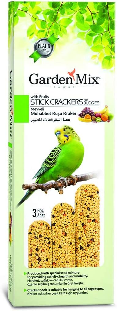 Gardenmix Meyveli Muhabbet Kuşu Krakeri 3 Adet 120 gr