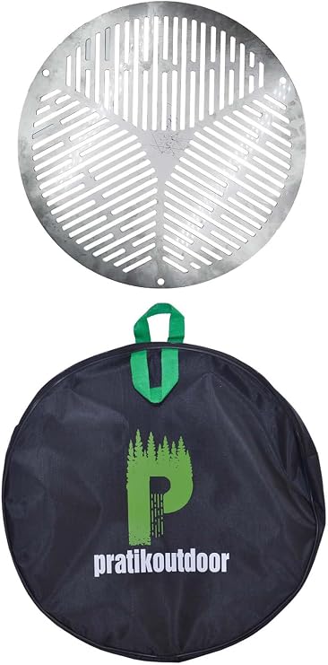 practicaloutdoor Round Stainless Steel Grating And Carrying Case