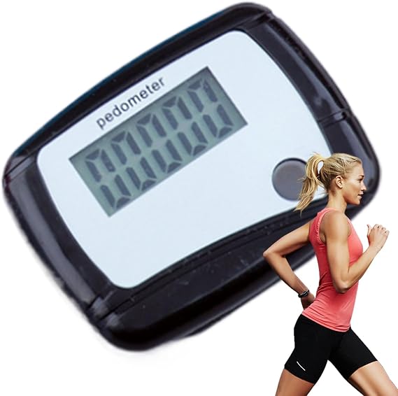 Simple Step Counter, Pedometer for Walking, 3D Pedometer with Clip & Lanyard, Portable Real-time Step Counter for Walking, Accurate Steps Trac-ker, Digital LCD Pedometer for Jogging Running