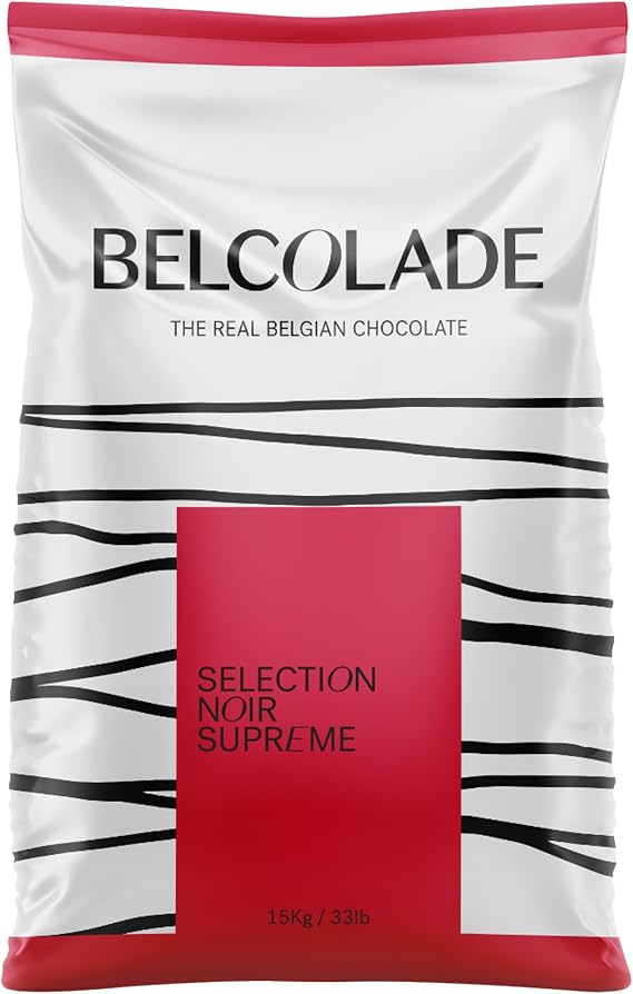 Belcolade Selection Noir Supreme 70.5% Dark Chocolate Drops, Cacao-Trace, 15kg