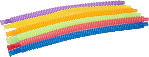 tickit Translucent Expandable Tubes, Set of 6, Sensory Toy