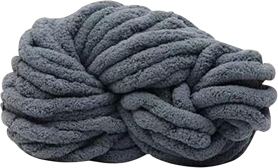 Chenille Iceland Wool Yarn | 300g Thick Wool Chunky Yarn Handmade Blanket | Flu-ffy Chenille for Soft Throw and Baby Blankets, Arm Knitting, Crocheting, Crafts and Projects