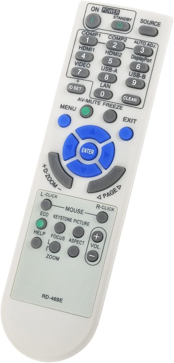 Replacement Remote Control RD-469E Fit for NEC Projector M282X M283X