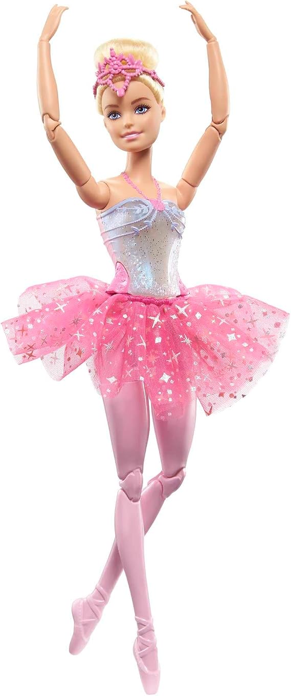 BARBIE™ DREAMTOPIA IŞILTILI BALERİN™ Barbie bebek | sarışın balerin bebek | sihirli ışık özelliği HLC25