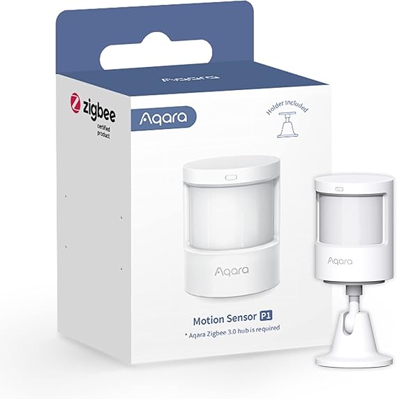 Aqara Hareket sensörü P1, AQARA-HUB gerekli, 5 yıl pil ömrü, ayarlanabilir algılama süresi sınırı, uyarı sistemi ve otomasyonlar için, HomeKit, Alexa, IFTTT ile uyumlu