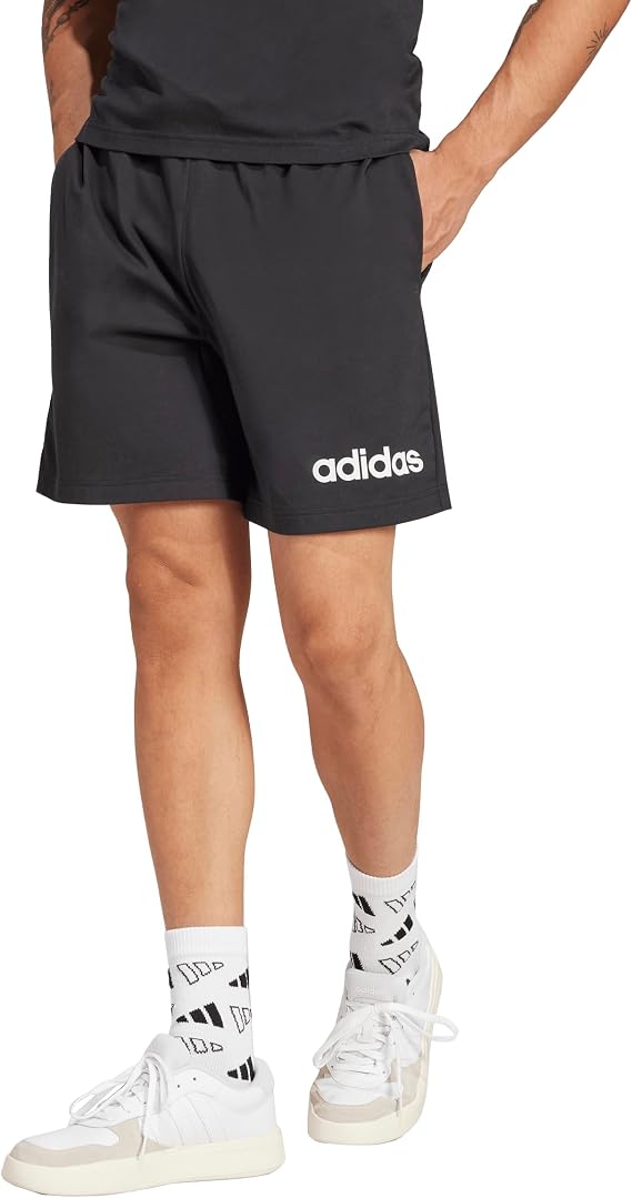 adidas Mens Essentials Linear Single Jersey Shorts