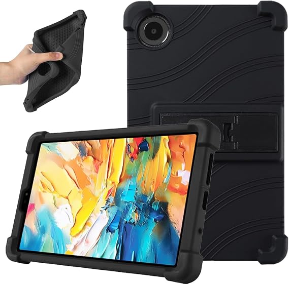 TCL Tab 8 NXTpaper 5G PUレザーケース ペンホルダーとハンドストラップ内蔵 スマートフォリオ 折りたたみスタンド 保護ケース TCL Tab 8 NXTpaper 5G 8.7インチ 2025年モデル用 8189S ブラック