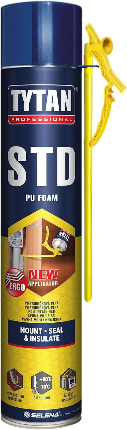 Tytan Std Pipetli Köpük Montaj Isı Ve Ses Yalıtımı 750 ml