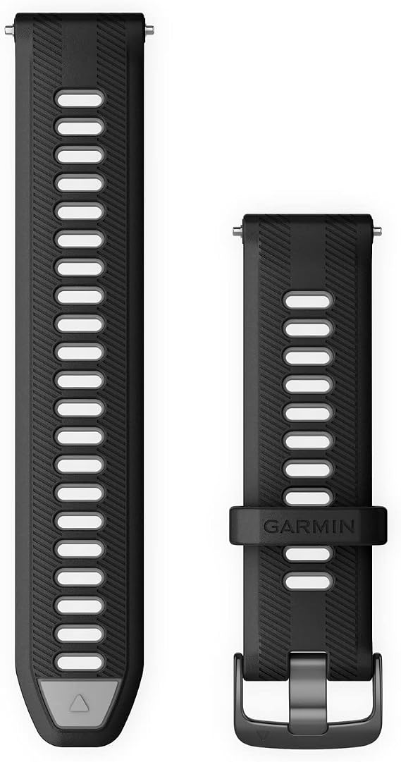 Garmin 22mm Forerunner watch band, Silicone, Black