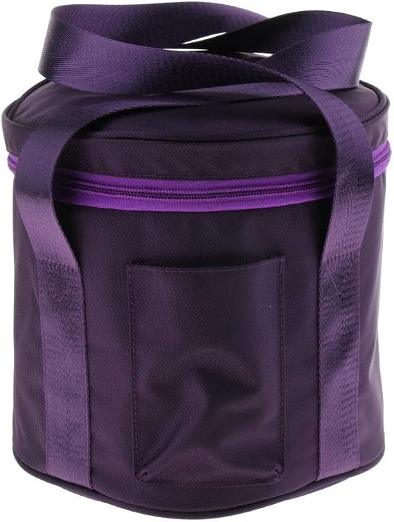 Crystal Singing Bowl Bag 8 Inch - Thickened Cotton Storage & Carry Case for 8, 11, 14 Inch Bowls - Purple