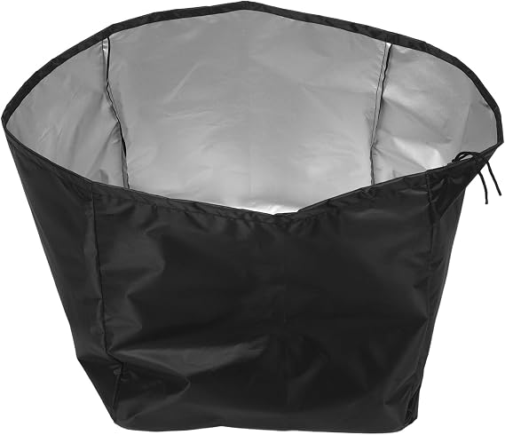 SHINEOFI Cocktail Maker Machine Cover 210d Black Waterproof Dustproof Protector with Top Handle 15.7" X 15.7" for Kitchen Beverage and Drink Machines Bar Equipment Storage