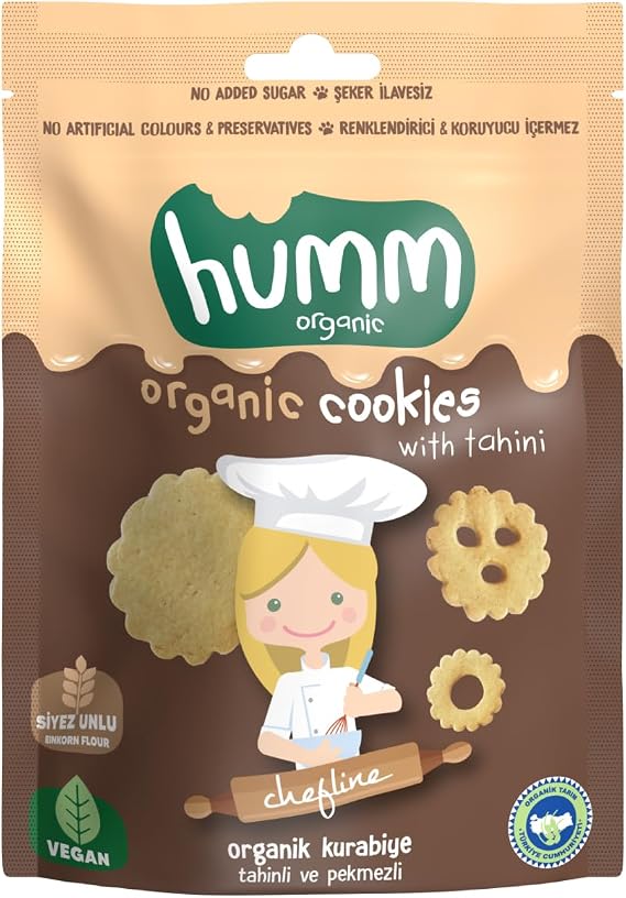 Humm Organic Tahinli ve Pekmezli Vegan Kurabiye 55 Gr (6 paketi)