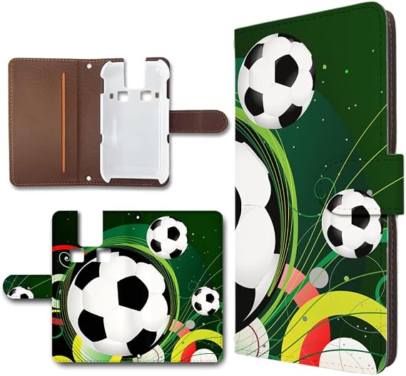 Kids Phone SH-03M Case Folio Case Diary with Camera Hole Diary Smartphone Mobile Cover Soccer SOCCER FOOTBALL Design C Docomo docomo dc-558