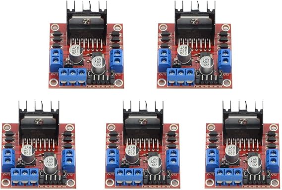 ARCELI 5 Pieces L298N Motor Drive Controller Board Module Dual H Bridge DC Step Module for Arduino