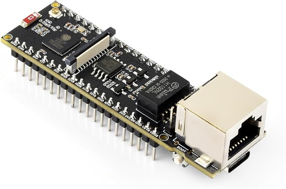 Waveshare ESP32-S3 ETH Devボード はんだ付け済みヘッダー付き PoEモジュール