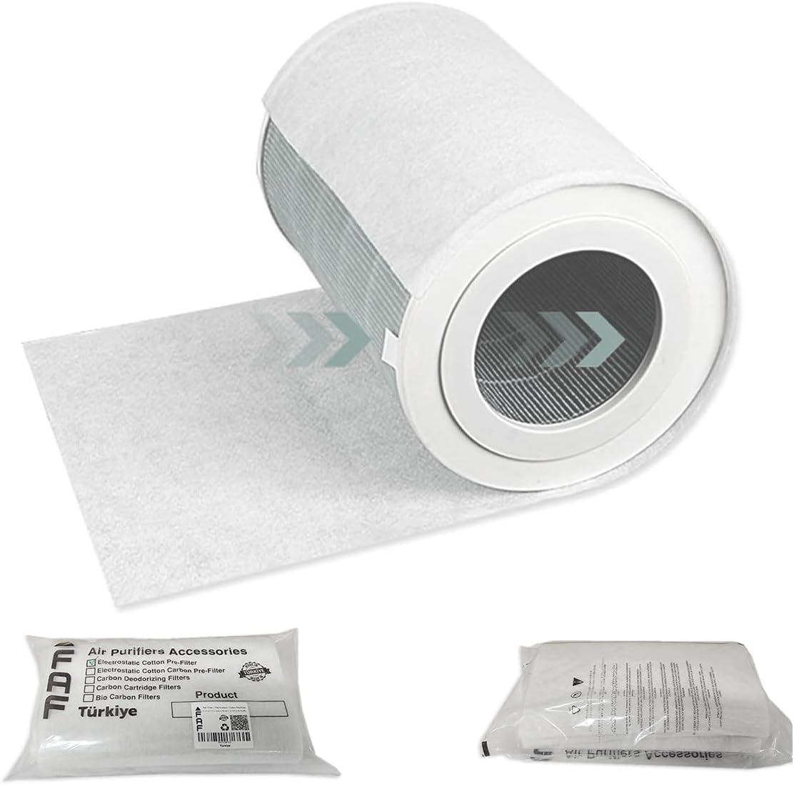 Faf Fresh Air Filter 10/Pcs Electrostatic Dust Trap Pre-filter For Philips Purifier Serileri İle Uyumlu Hava Temizleyici Filtre Üstü Elektrostatik Toz Tutucu Koruyucu (3000i Serisi / AC3033-AC3039)