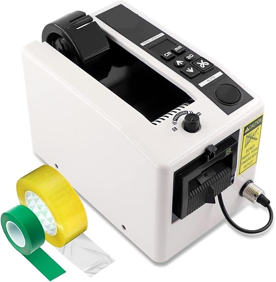 Automatic Tape Machine,Ribbon Cutting Machine,Tape Dispenser with Manual & Auto Mode, Sealing Tape Cutting Machine for Shipping, Business and Home