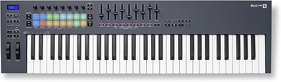 Novation FLkey 61 MIDI Klavye Denetleyicisi - Akor Modu ve Ölçek Modu ile Sorunsuz FL Studio Entegrasyonu. Müzik Prodüksiyonu için ihtiyacınız olan tüm yazılımlar