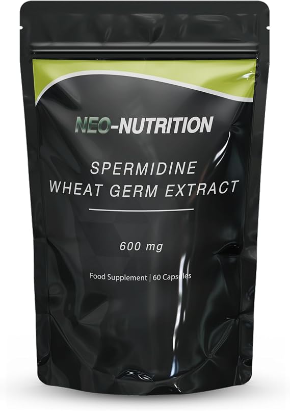 Spermidine Supplements for Men | 600mg Wheat Germ Extract 60 Capsule
