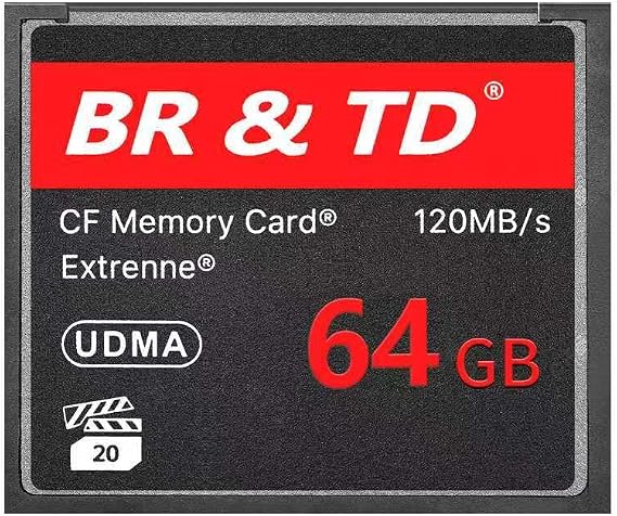 BR & TD CF Memory Card Extreme, 64GB, 120MB/s, UDMA