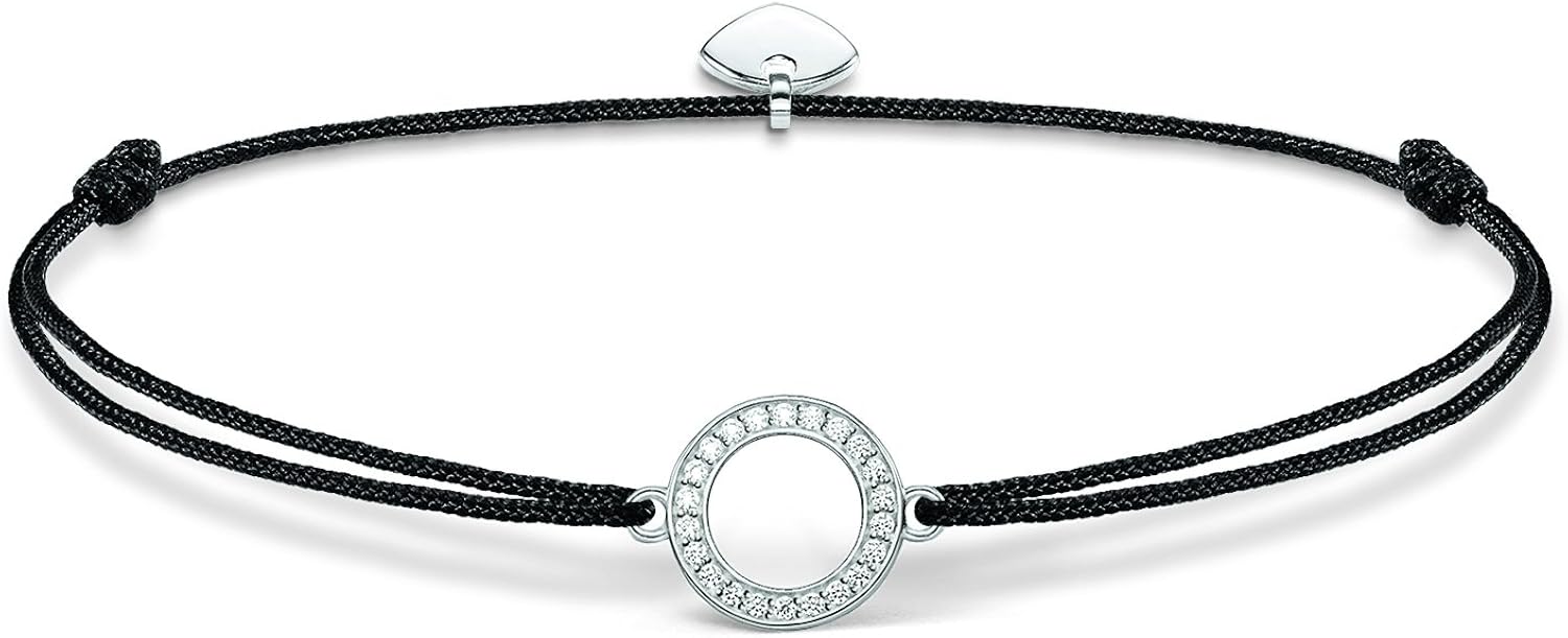 Thomas Sabo Women Bracelet Little Secret Circle Zirconia 925 Sterling Silver LS010-401-11-L20v
