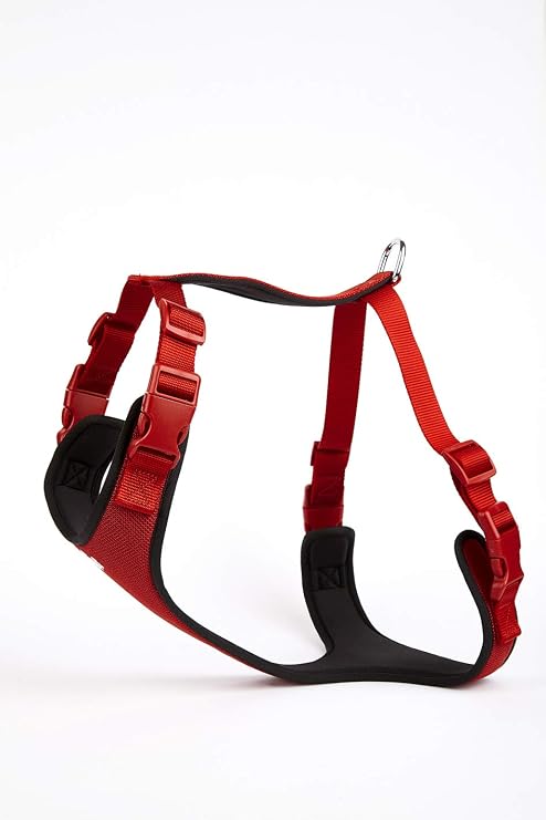 Doggie Havalı Dokumadan El Yapımı Köpek Göğüs Tasması XL-2,5x65-75 cm, AdgtXLred