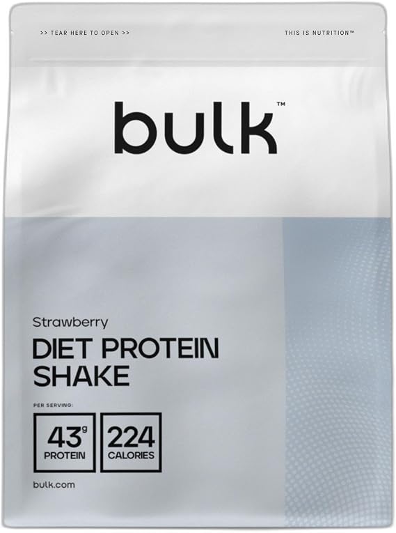 Bulk Diet Protein Shake, Strawberry, 500 g