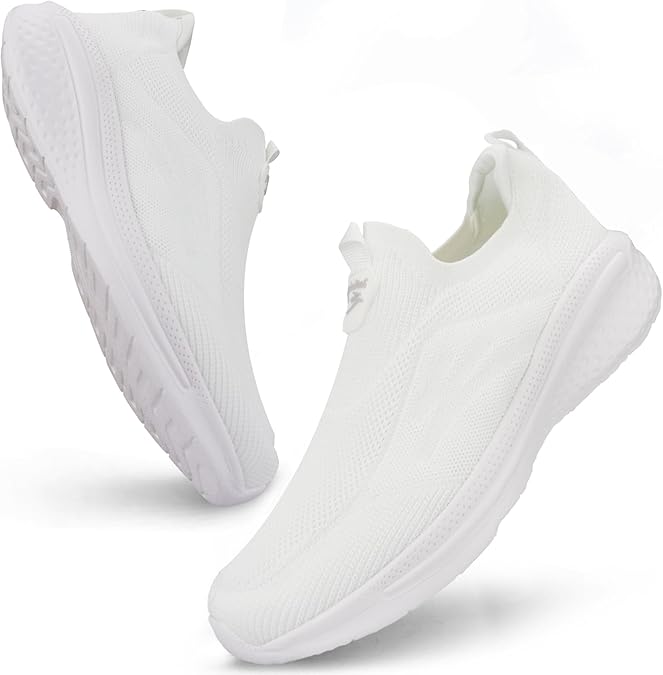 Giniros Mens Slip On Trainers Running Walking Breathable Casual Shoes