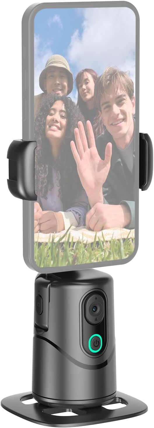 Auto Tracking Phone Holder 360° Control Selfie Robot Cameraman for Outdoor Live, Type-C Fast Charging, for Video Creators, 230g