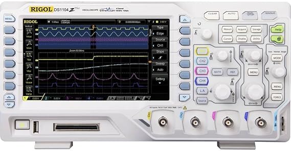 Rigol DS1104Z-S Plus Digital Oscilloscope 100MHz 4 Channel 1 GSa/s 24 Mpts 8 Bit Digital Memory (DSO)