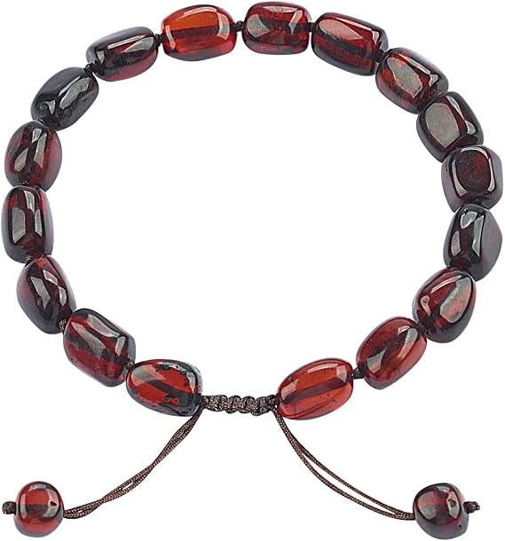 ELEGAMBER Baltic Amber raw Bracelet Gift Set -100% Certified and Authentic Premium Quality Raw Baltic Amber-True amber stone bead