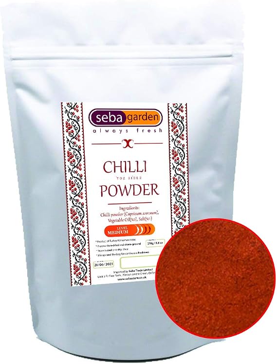 Seba Garden Chilli Powder - Red Pepper 250g - 8.8oz | Premium Grade | Made in Turkey