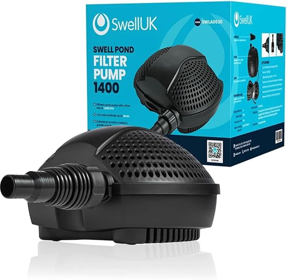 Swell 1,400LPH Submersible Pond Pump, Energy Efficient, Fish Safe