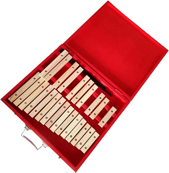 25 Note Glockenspiel Percussion Instrument With 2 Mallets And Case Ideal For Learning Music Skills Glockenspiel Percussion Instrument