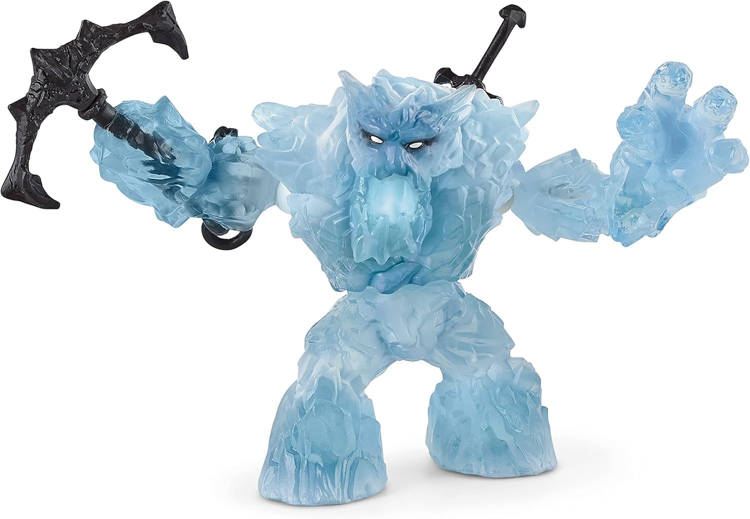 SCHLEICH Eldrador Creatures - 2 PC, 8" Ice Monster and Weapons Toy Set - Movable Monster Action Figure for Boys and Girls - Fantasy Rock Beast Figurine - Durable Creature - Fun Toys for Kids Ages 7